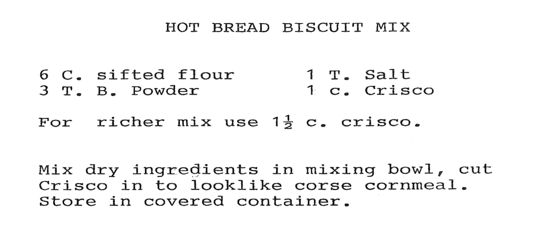 Hot Bread Biscuit Mix Image